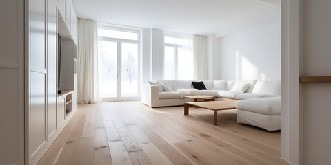 Minimalist Bright Living Room

