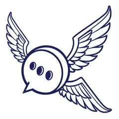 vector illustration of a bird