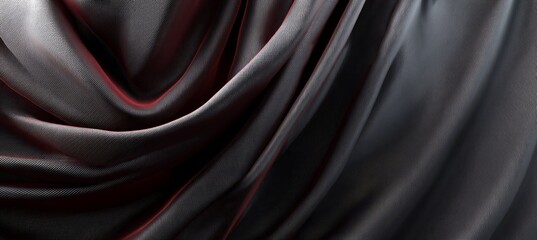 Fototapeta premium Elegant Dark Abstract Background with Luxurious Textile and Subtle Radiance for Rich Design Depth