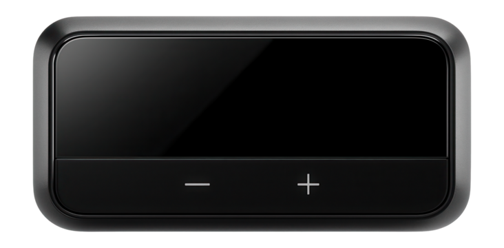 Digital hygrometer with touch-sensitive controls for modern living rooms.