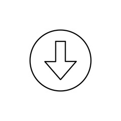 download icons out line art on vector illustration.