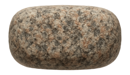 Granite cobblestone featuring rounded edges and coarse, multicolored surface
