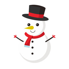 snowman with a broom