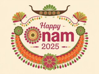 Obraz premium Onam Celebration Post