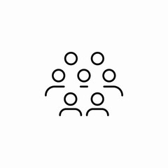 large team icon sign vector