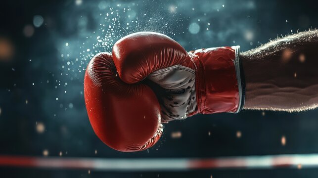 A Boxer's Powerful Punch, Captured in Motion