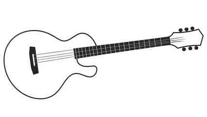 Fototapeta premium guitar isolated on white