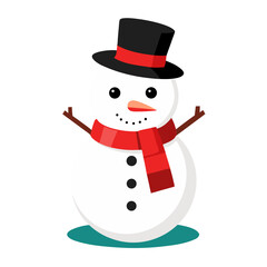 snowman with hat