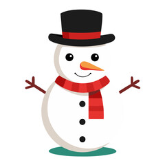 snowman with broom