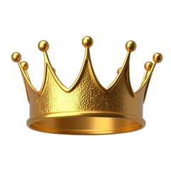 golden crown isolated on white