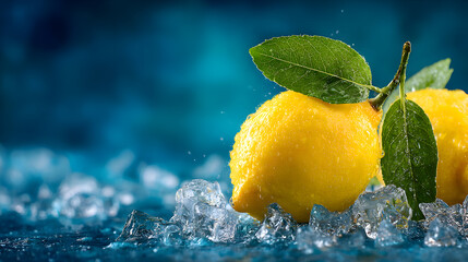 Refreshing Lemons on Ice: A Summer Citrus Delight
