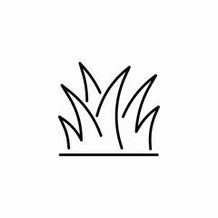 plant grass icon sign vector