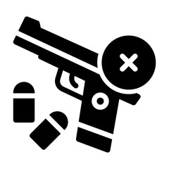 no gun Solid icon