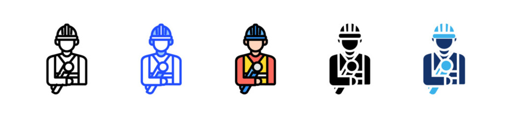 Architect Icon Collection With Multiple Styles