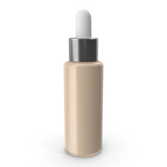 Premium Liquid Foundation isolated on transparent background, 3d , PNG