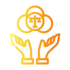 diversity Line Gradient Icon
