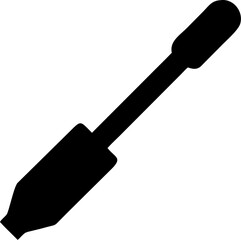 Screwdriver Silhouette Icon – Tool, Repair & Home Improvement Symbol

