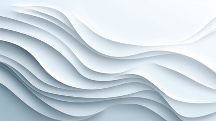 Obraz premium Abstract Modern White Wave Pattern Background for Web and Print