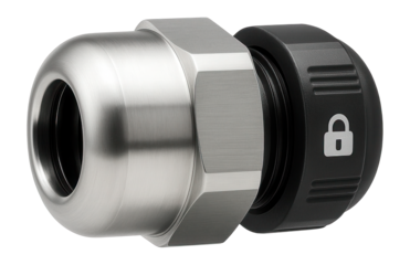 Sealed cable gland with an integral o-ring for preventing moisture ingress in outdoor lighting installations