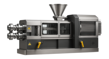 Twin-screw extruder with integrated washing and drying capabilities for processing mixed plastics in a recycling operation