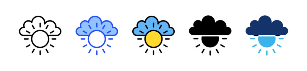Sun Icon Collection With Multiple Styles