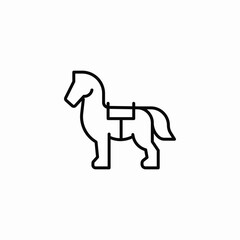 animal horse icon sign vector