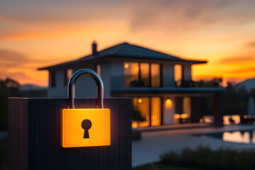 lock on the roof