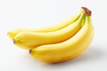 Bunch of ripe bananas, yellow, wet