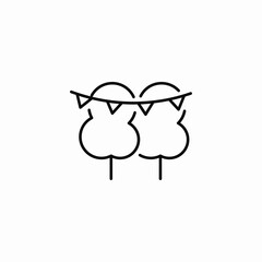 outdoor gathering icon sign vector