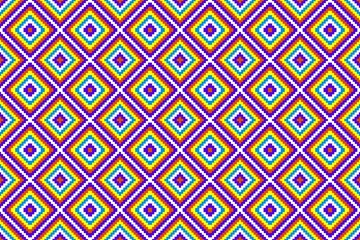 Abstract geometric seamless pattern. Wallpaper, scrapbook, wrapping paper, print, ornament, textile, fabric, pixel, art, texture, etc.