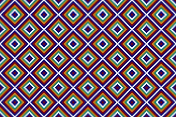 Seamless geometric pattern with geometric shapes. Abstract geometric seamless pattern. Vintage colorful wallpaper, pattern, scrapbook, decoration, wrapping paper, ornament, etc. Squares, pixel