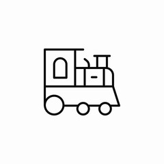 train drive icon sign vector