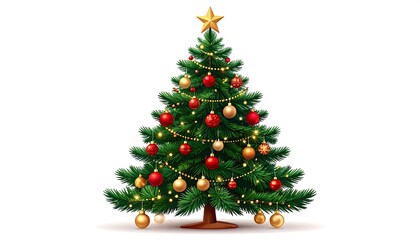 Fototapeta premium Festive Christmas tree graphic (1)