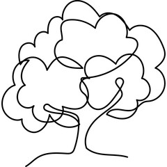 Tree Line Art