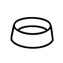 ペットフードボウル　線画