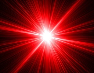 Red radiating light burst (2)
