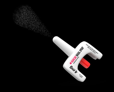 Naloxone spray . Food and Drug Administration approved spray form of Naloxone.