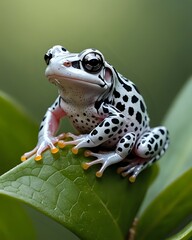 frog on a leaf