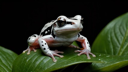 frog on a leaf