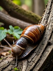 snail on a leaf