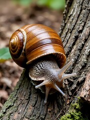 snail on a leaf