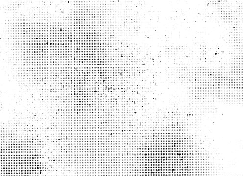 Subtle halftone vector texture overlay. Monochrome abstract splattered background.	