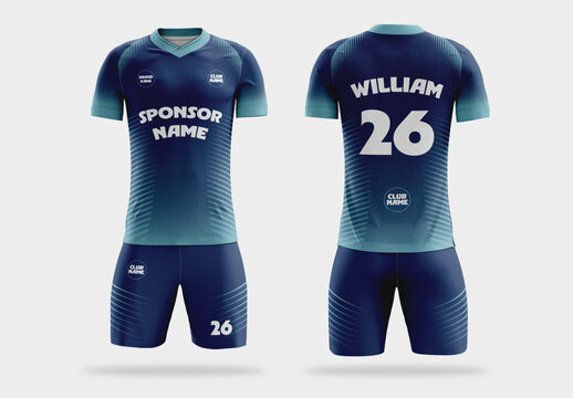 Professional Soccer Jersey Design Template
