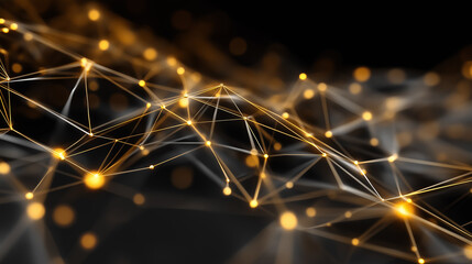 Digital Bitcoin Blockchain: Abstract Crypto Network Cryptocurrency Coin Technology