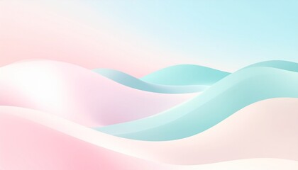 Fototapeta premium Pastel abstract background with soft flowing curves