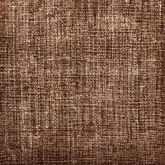 Brown textured woven fabric background