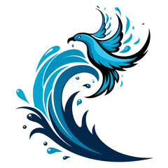 Obraz premium vector illustration of a bird