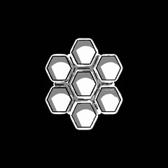 Fototapeta premium abstract background with hexagons