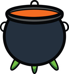 cauldron on transparent background