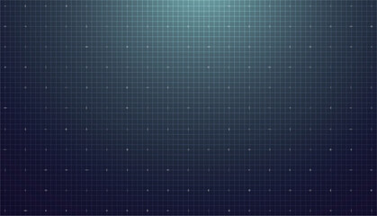 Hud Tech Background. Abstract Technology Grid. 3D Digital Line Interface Pattern. Game Blueprint Futuristic Data Bg. Vector Future UI Texture. Science Screen Cyber Landscape. Wireframe Digital Design 